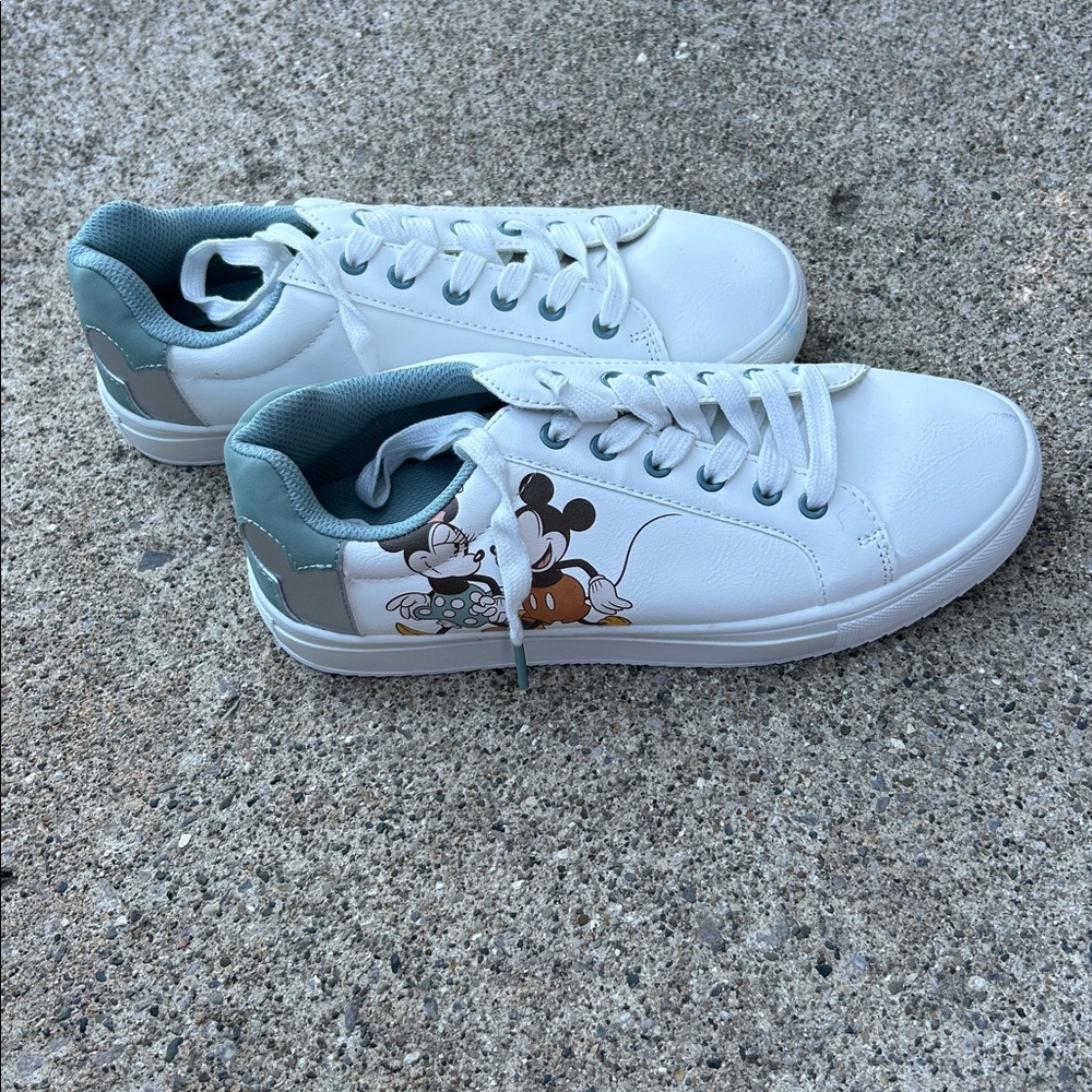 Disney White and Gray Sneakers